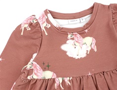 Name It light mahogany unicorn sweatkjole